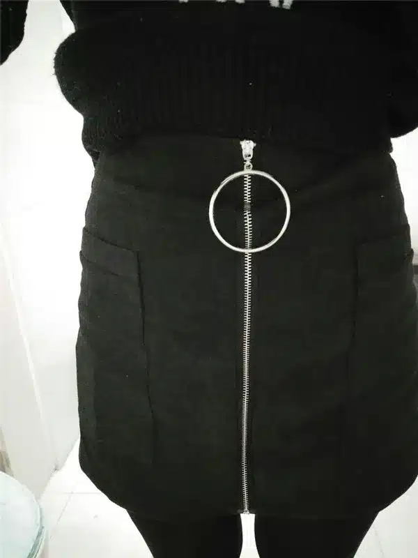 MUMUZI 2019 Women Shorts Wide Leg Womens Cotton Blends Shorts High Waist Front Zipper Shorts with Pockets Sexy Mini Shorts Skirt 16