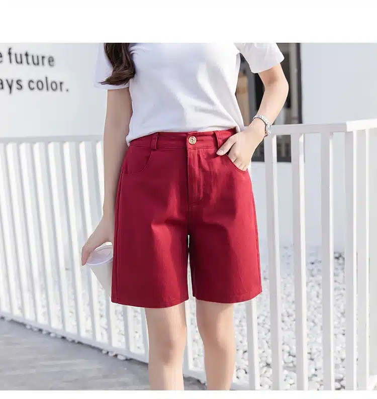 Hzirip 2017 Summer Women Hot Short Fashion Loose Cotton Wide Leg Shorts Candy Color Casual Shorts Womens Plus Size Bottoms S-3XL 12