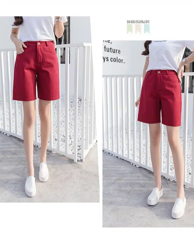 Hzirip 2017 Summer Women Hot Short Fashion Loose Cotton Wide Leg Shorts Candy Color Casual Shorts Womens Plus Size Bottoms S-3XL 13