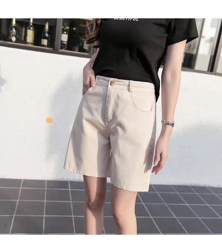 Hzirip 2017 Summer Women Hot Short Fashion Loose Cotton Wide Leg Shorts Candy Color Casual Shorts Womens Plus Size Bottoms S-3XL 18