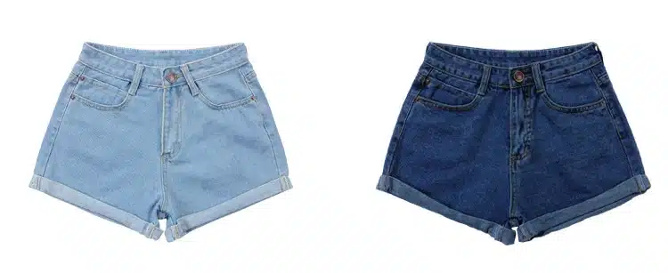 Vintage High Waist Crimping Denim Shorts Women 2019 Europe Style New Fashion Brand Slim Casual Femme Short Jeans Mujer Plus Size 13