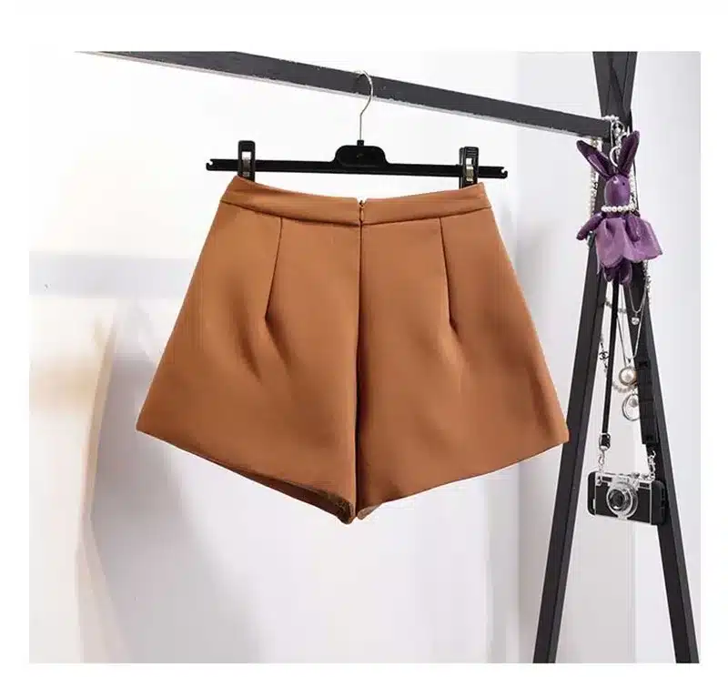 MISSFEBPLUM Summer Shorts For Women 2018 High Waist Casual Irregular Wide Leg Short Slim Cotton Plus Size Solid Shorts Skirts 9