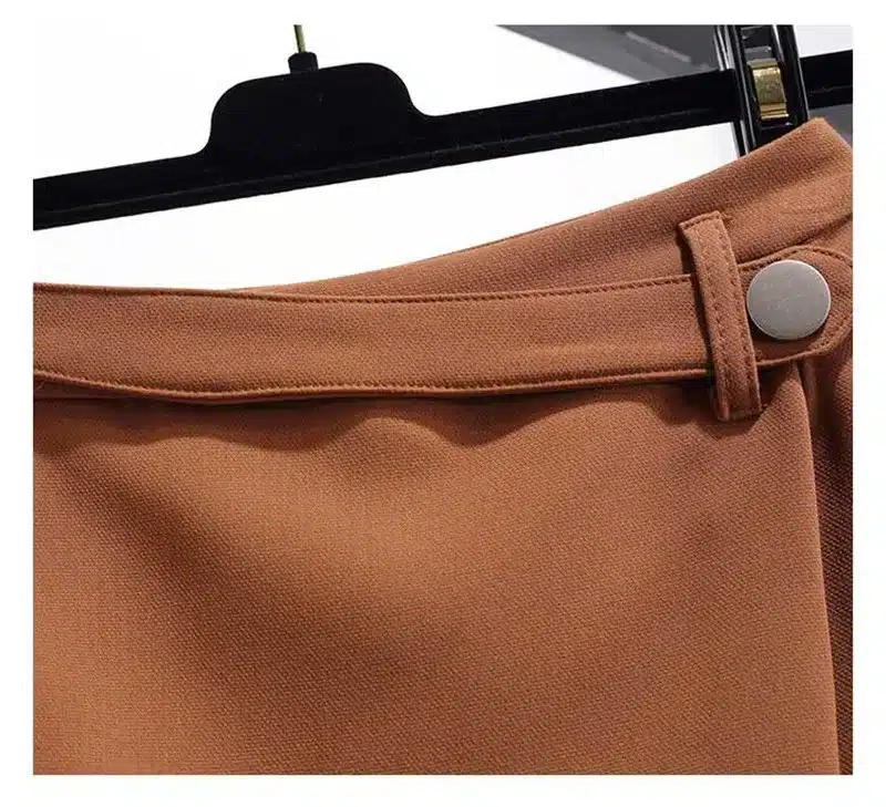 MISSFEBPLUM Summer Shorts For Women 2018 High Waist Casual Irregular Wide Leg Short Slim Cotton Plus Size Solid Shorts Skirts 10