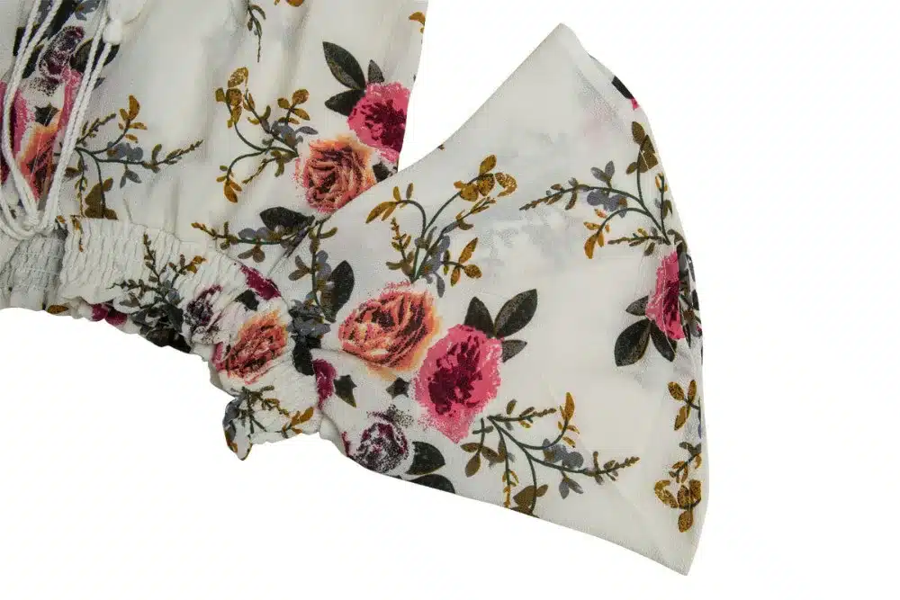 Women top quality Sexy white summer Floral Print off shoulder Bodycon rompers womens jumpsuit Women Elegant shorts Overalls 48 17