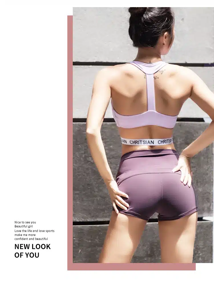 Coloravlue Soft Nylon Fitness Jogger Shorts Women High Waist Solid Sport Workout Shorts Slim Tummy Control Gym Athletic Shorts 1