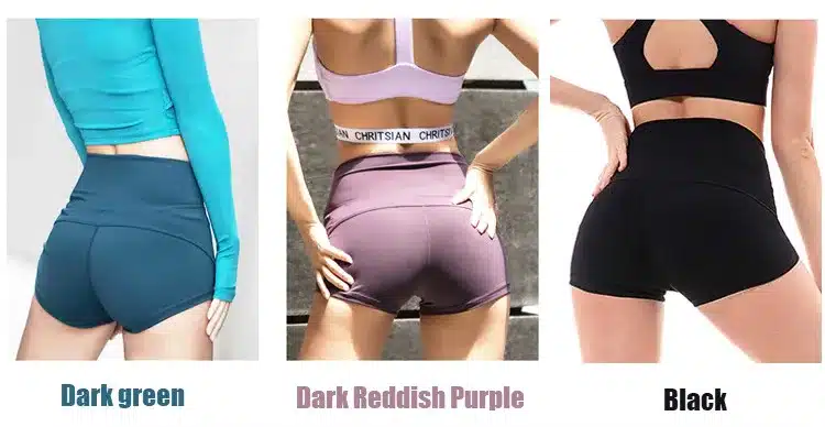 Coloravlue Soft Nylon Fitness Jogger Shorts Women High Waist Solid Sport Workout Shorts Slim Tummy Control Gym Athletic Shorts 6