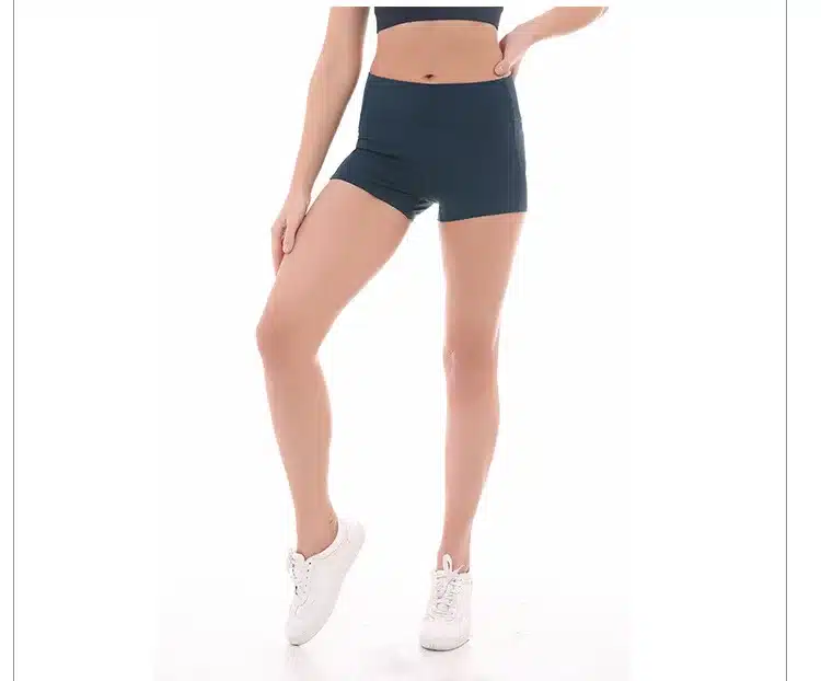 Coloravlue Soft Nylon Fitness Jogger Shorts Women High Waist Solid Sport Workout Shorts Slim Tummy Control Gym Athletic Shorts 24