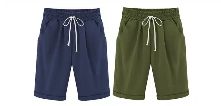 Summer Plus size Shorts Women Candy Color Elastic Waist Comfortable Cotton Short Female shorts M-6XL 8 Color 19