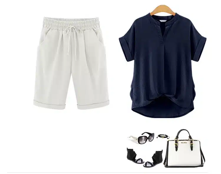 Summer Plus size Shorts Women Candy Color Elastic Waist Comfortable Cotton Short Female shorts M-6XL 8 Color 21