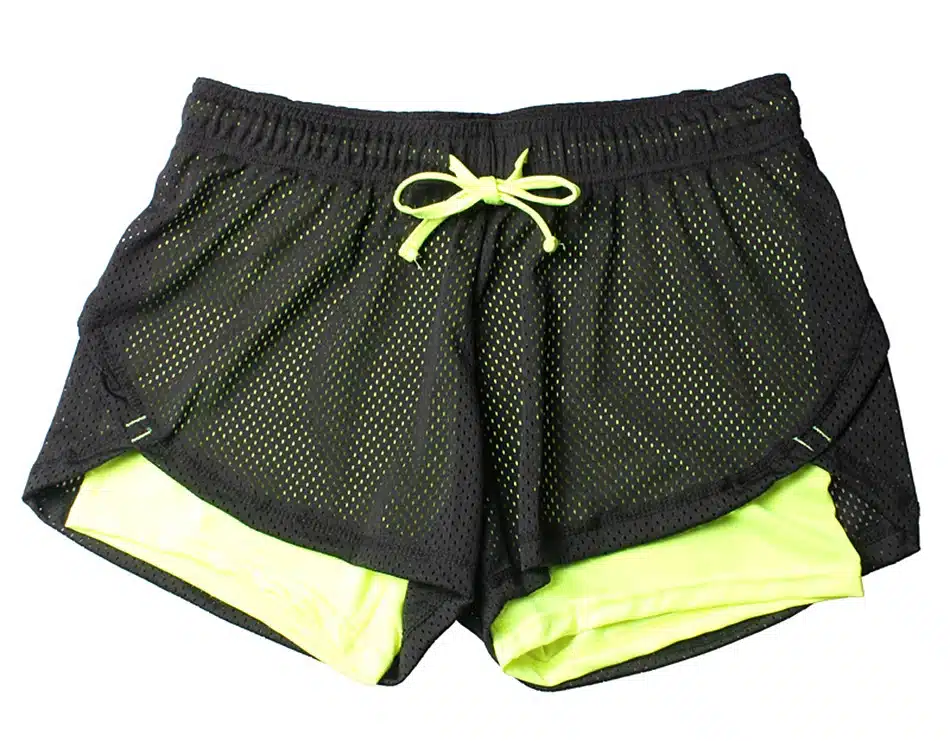 Blesskiss Sport Shorts Women Fitness Clothes Summer Mesh Workout Lulu Running Gym Yoga Shorts For Ladies Elastic Short Pants 33