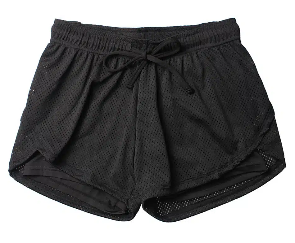 Blesskiss Sport Shorts Women Fitness Clothes Summer Mesh Workout Lulu Running Gym Yoga Shorts For Ladies Elastic Short Pants 35