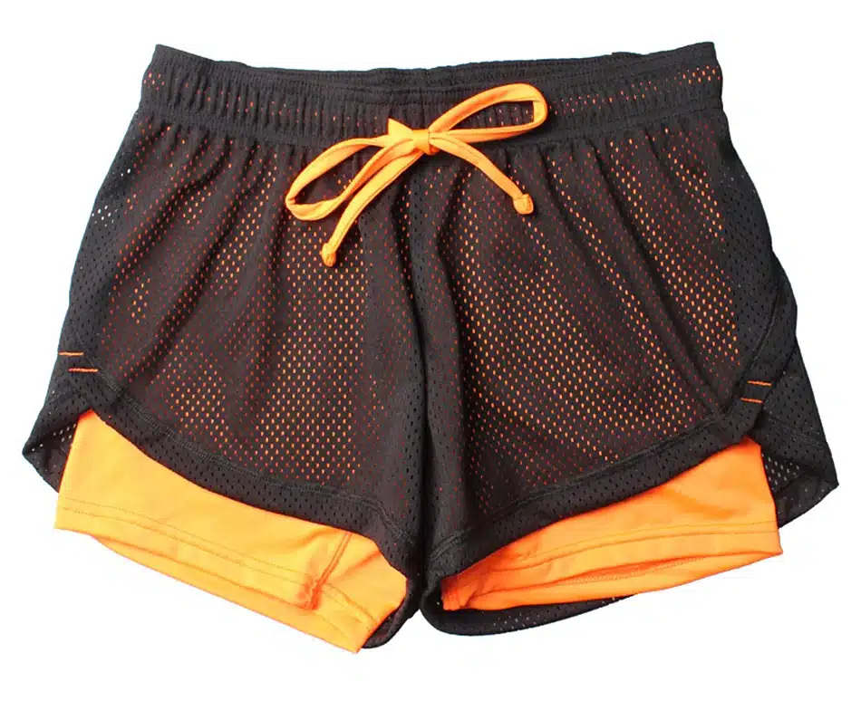Blesskiss Sport Shorts Women Fitness Clothes Summer Mesh Workout Lulu Running Gym Yoga Shorts For Ladies Elastic Short Pants 38