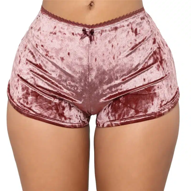 Adogirl Women Velvet Tracksuit Sexy V Neck Spaghetti Straps Crop Top + Shorts Fashion Night Club Suits Two Piece Set Outfits 23