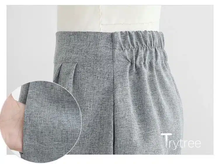 Trytree Spring summer Women two piece set Casual Cotton tops + short Soild Female Office plus size Suit Set Short Sleeve Sets 20