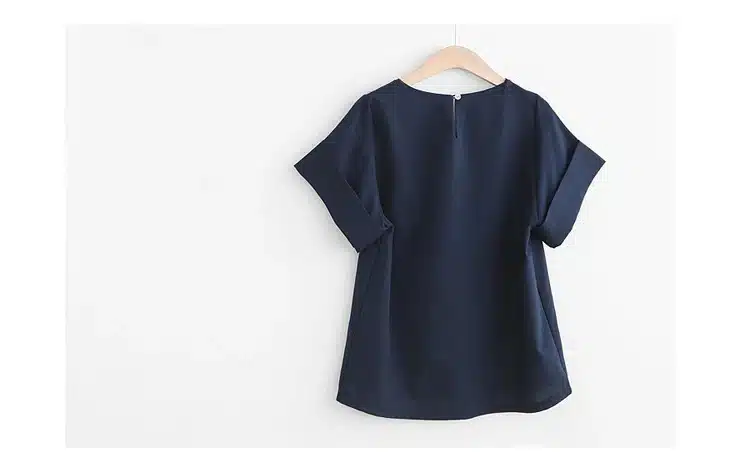 Trytree Spring summer Women two piece set Casual Cotton tops + short Soild Female Office plus size Suit Set Short Sleeve Sets 24