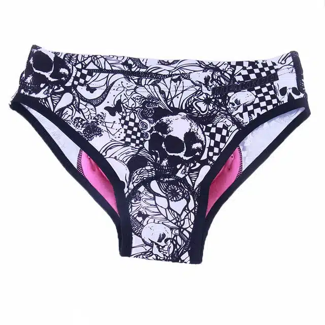Women's Cycling Shorts Gel 3D Padded Bike Riding Bicycle Underwear Tattoos Cycling Underpants Breathable Racing Shorts 4 Colors 7