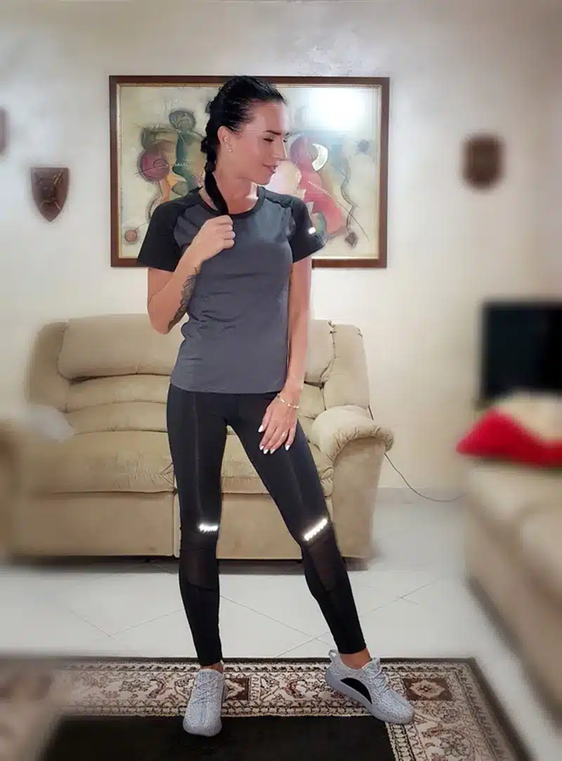 BINTUOSHI Sexy Yoga Set Women Fitness Running TShirt + Pants Breathable Gym Workout Clothes Compressed Yoga Leggings Sport Suit 12