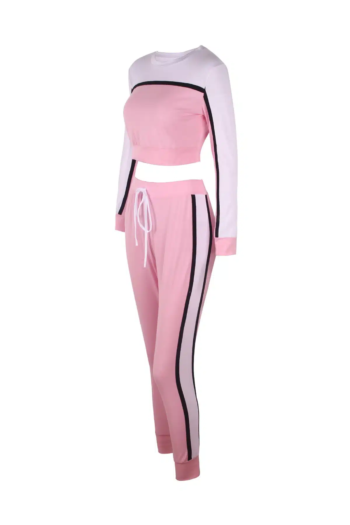 Women Yoga Set Gym Clothing Patchwork Seamless Leggings+Cropped Top Workout Sport Suit Women Long Sleeve Fitness Set Sportwear 35