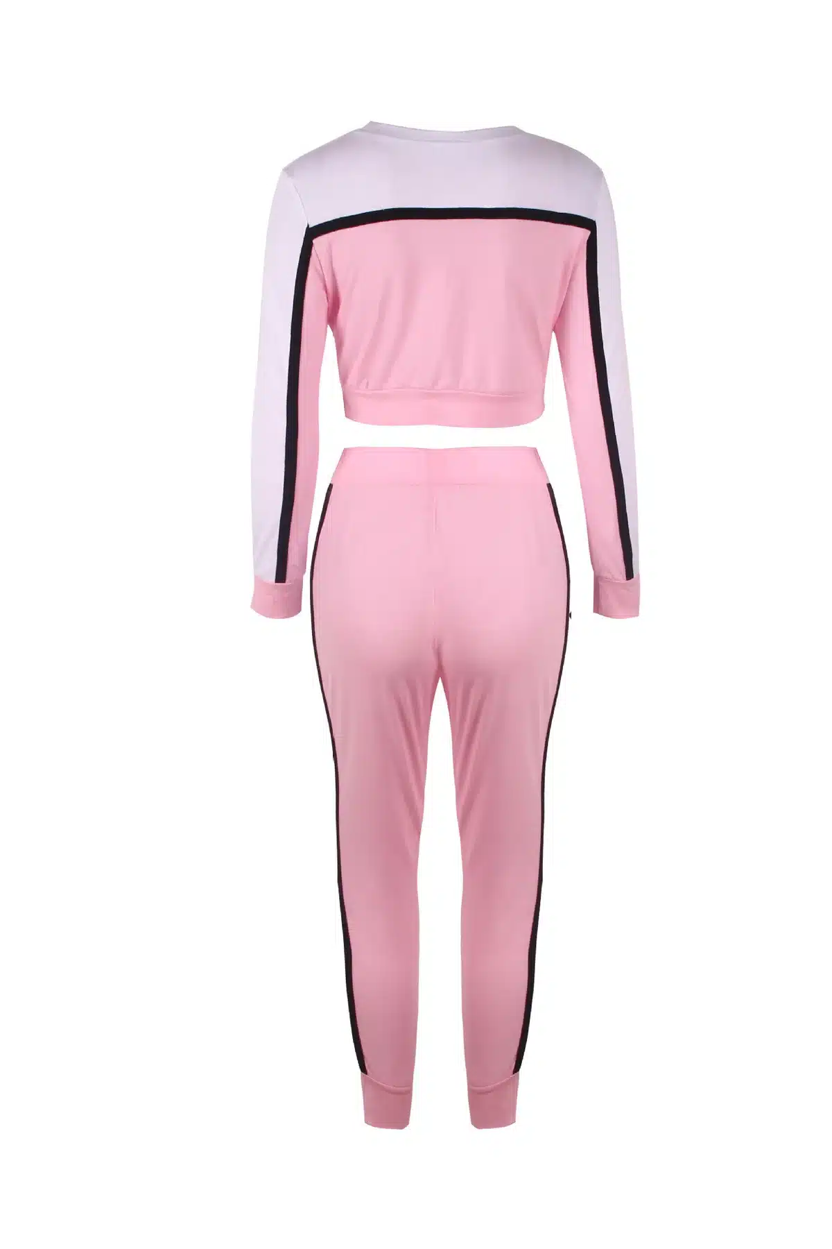 Women Yoga Set Gym Clothing Patchwork Seamless Leggings+Cropped Top Workout Sport Suit Women Long Sleeve Fitness Set Sportwear 36