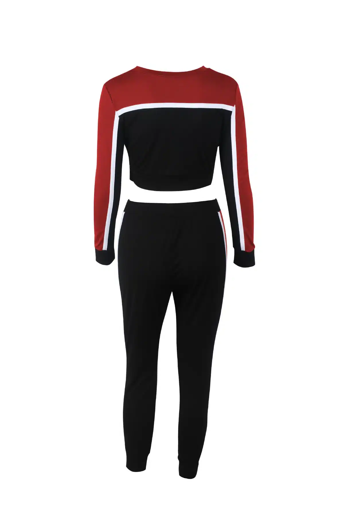 Women Yoga Set Gym Clothing Patchwork Seamless Leggings+Cropped Top Workout Sport Suit Women Long Sleeve Fitness Set Sportwear 39