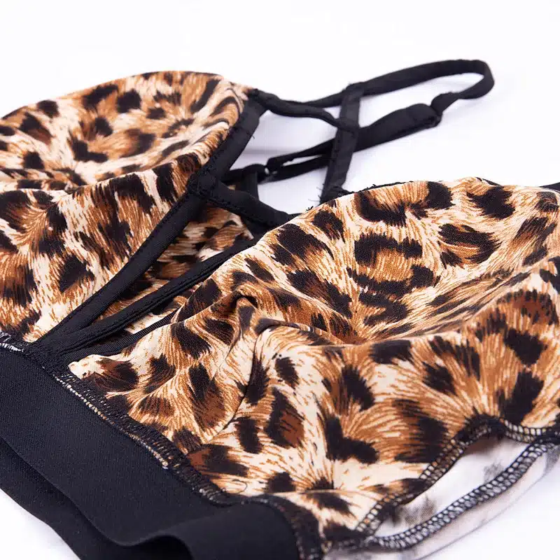 Leopard Print Ensemble Sportswear Women Yoga Sets Tracksuit Gym Wear Running Clothing Sport Suit Sexy Fitness Tank Top Leggings 14