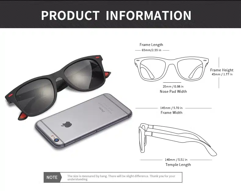 AOFLY BRAND DESIGN Classic Polarized Sunglasses Men Women Driving Square Frame Sun Glasses Male Goggle UV400 Gafas De Sol AF8083 18