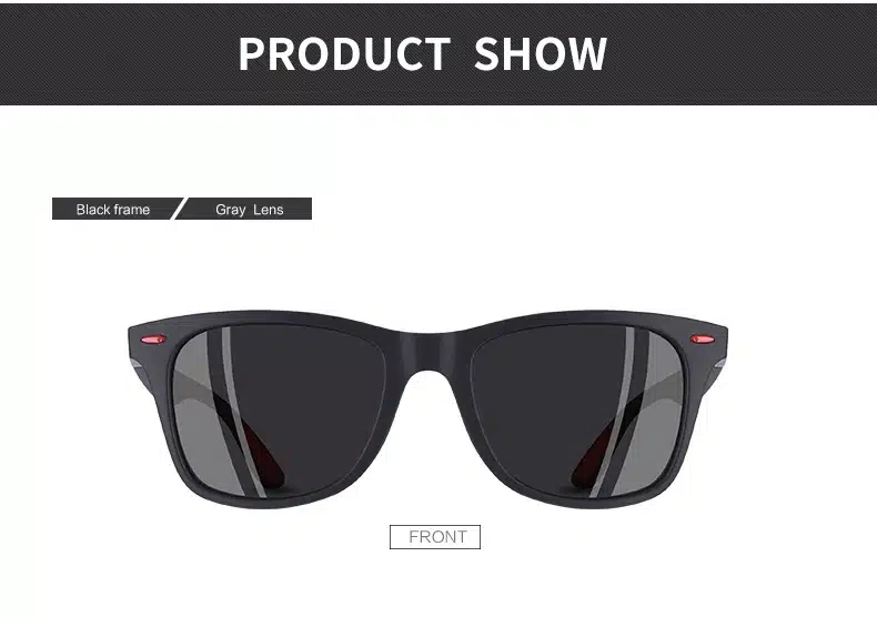 AOFLY BRAND DESIGN Classic Polarized Sunglasses Men Women Driving Square Frame Sun Glasses Male Goggle UV400 Gafas De Sol AF8083 21