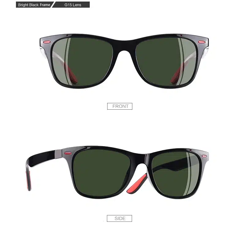 AOFLY BRAND DESIGN Classic Polarized Sunglasses Men Women Driving Square Frame Sun Glasses Male Goggle UV400 Gafas De Sol AF8083 26