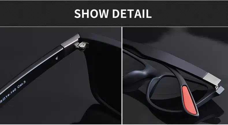 AOFLY BRAND DESIGN Classic Polarized Sunglasses Men Women Driving Square Frame Sun Glasses Male Goggle UV400 Gafas De Sol AF8083 35