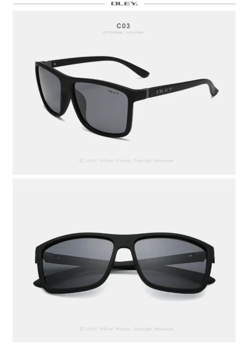 Meeste sportlikud päikeseprillid | E-pood Tootemaailm Mustad meeste sportlikud päikeseprillid, millel on stiilsed tumedad läätsed ja matt must raam, mis paistab minimalistliku valge tausta taustal.