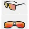 Meeste sportlikud päikeseprillid | E-pood Tootemaailm Sportlikud päikeseprillid meestele, musta raami ja oranžika peegelklaasiga, millel on stiilne ja vastupidav disain.