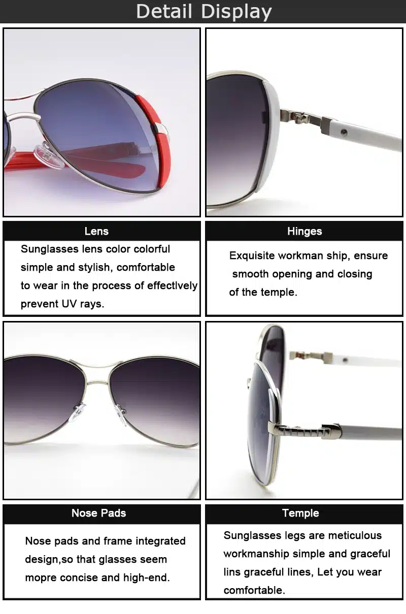 Hot 2019 Oculos High Quality Sunglasses Women Glasses Vintage with Box Sunglasses Women Brand Designer Ladies Sun Glasses M071 16