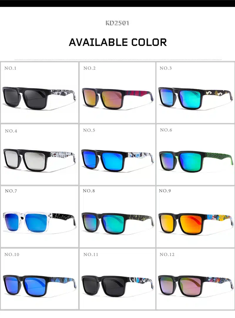 KDEAM Eye-catching Function Polarized Sunglasses For Men Matte Black Frame Fit. Painting Temples Play-Cool Sun Glasses With Case 10