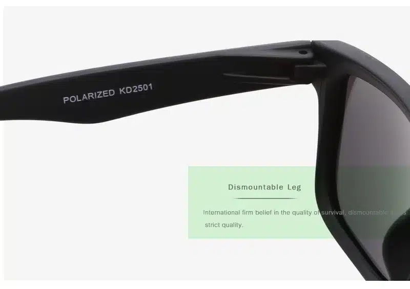 KDEAM Eye-catching Function Polarized Sunglasses For Men Matte Black Frame Fit. Painting Temples Play-Cool Sun Glasses With Case 26