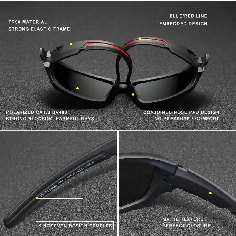 KINGSEVEN Fashion Polarized Sunglasses Men Luxury Brand Designer Vintage Driving Sun Glasses Male Goggles Shadow UV400 13