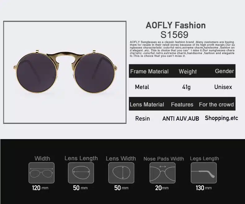 VINTAGE STEAMPUNK Sunglasses round Designer steam punk Metal OCULOS de sol women COATING SUNGLASSES Men Retro CIRCLE SUN GLASSES 11