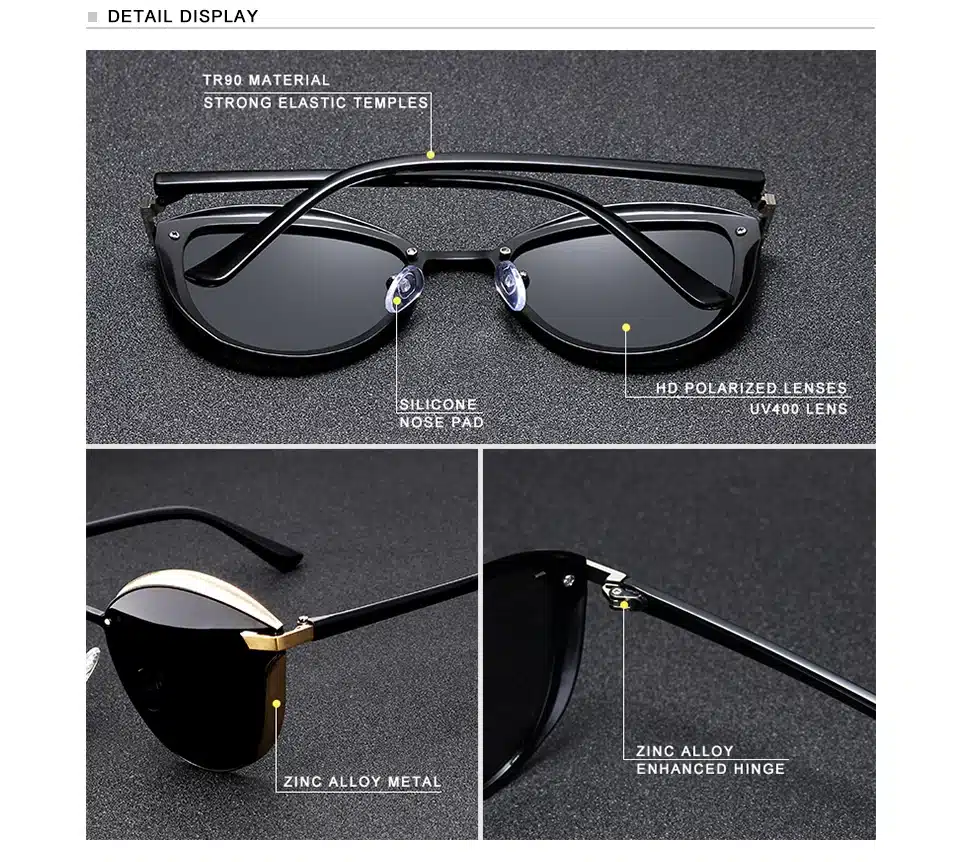 KINGSEVEN Cat Eye Sunglasses Women Polarized Fashion Ladies Sun Glasses Female Vintage Shades Oculos de sol Feminino UV400 13