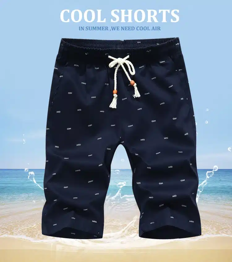 New Arrival Men Shorts Cotton Casual Shorts For Men Elastic Waist Summer Beach Shorts Fish Personalized Printed High Quality 3 9