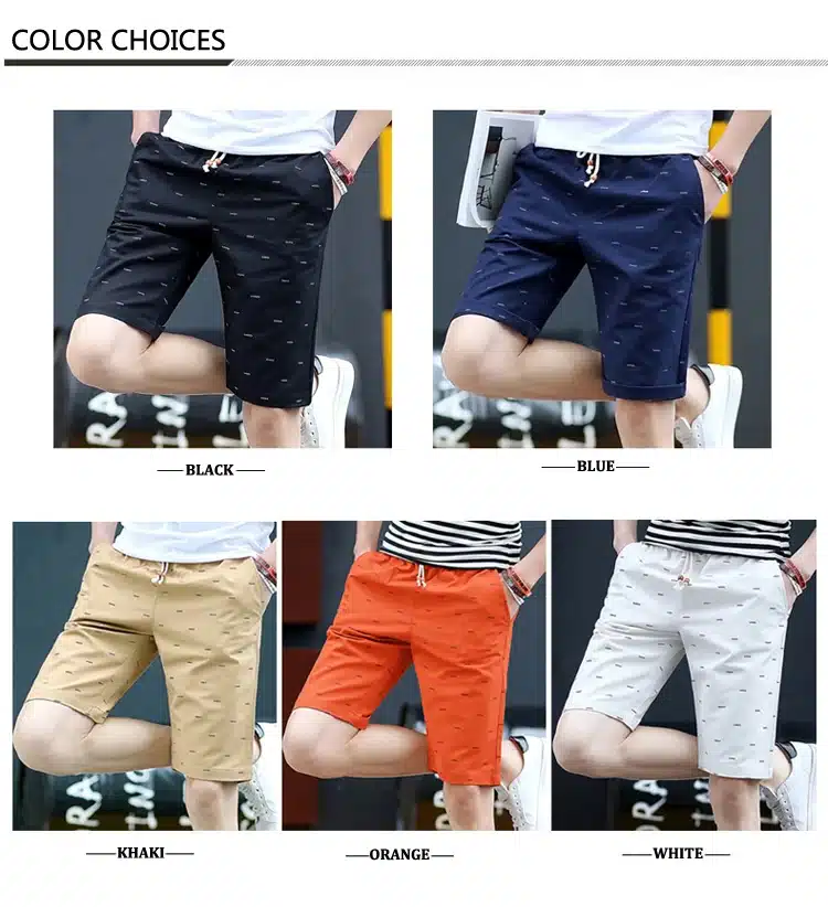 New Arrival Men Shorts Cotton Casual Shorts For Men Elastic Waist Summer Beach Shorts Fish Personalized Printed High Quality 3 13