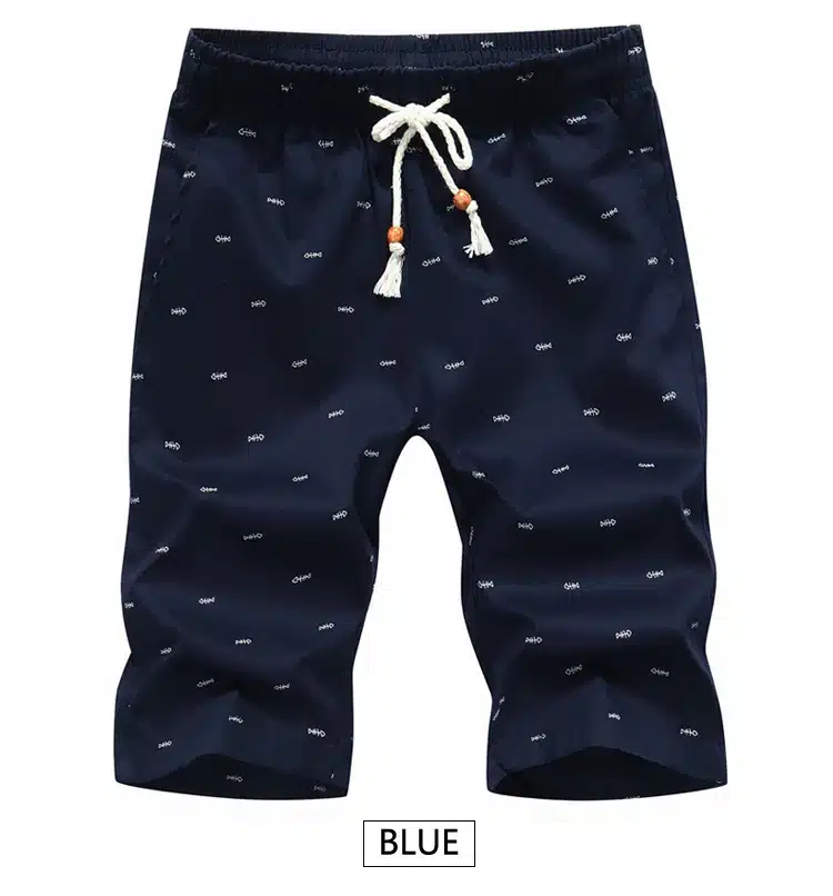 New Arrival Men Shorts Cotton Casual Shorts For Men Elastic Waist Summer Beach Shorts Fish Personalized Printed High Quality 3 15