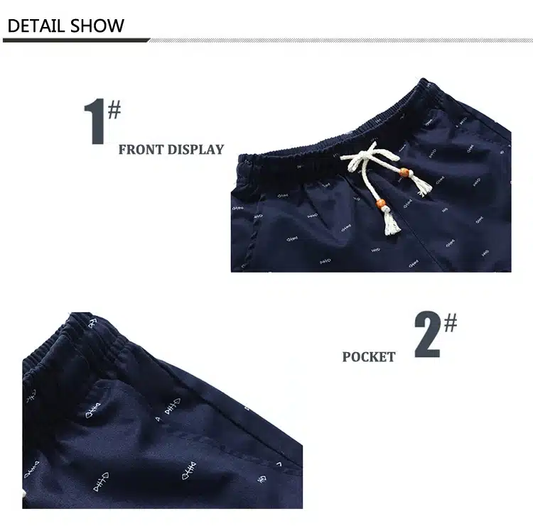 New Arrival Men Shorts Cotton Casual Shorts For Men Elastic Waist Summer Beach Shorts Fish Personalized Printed High Quality 3 24