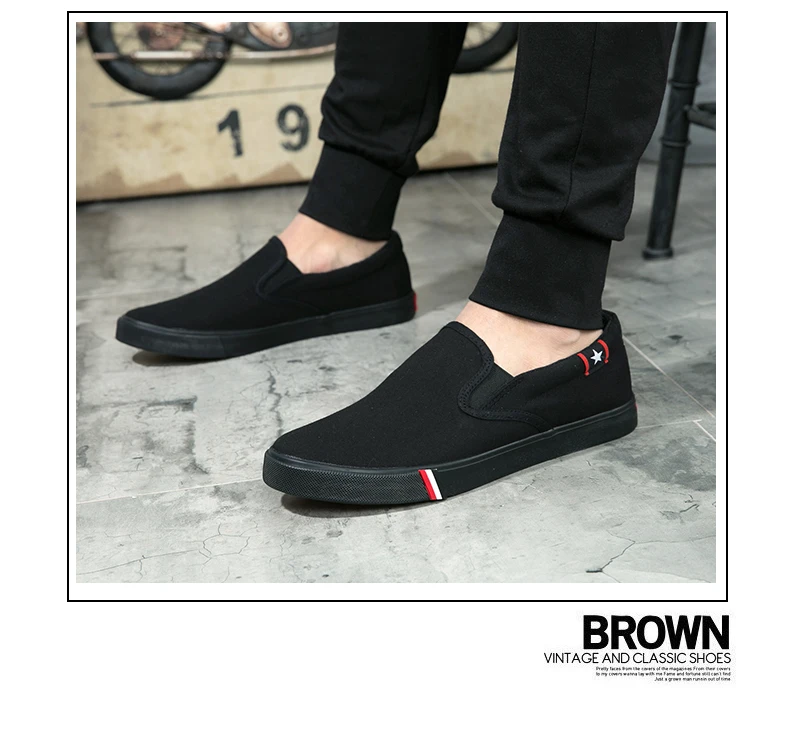 Men Canvas Shoes Simple Casual Mens Loafers 2018 Autumn High Quality Anti-Slip Comfortable Vulcanized Shoes Man Flats Size 35-47 16