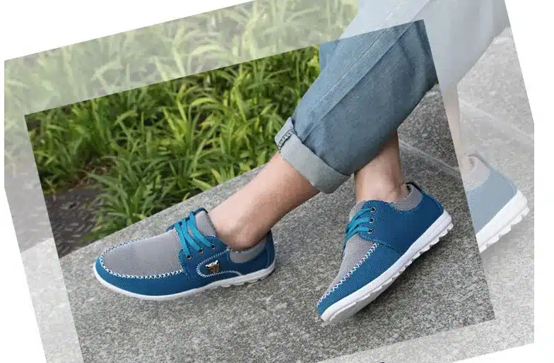 Merkmak Summer Men Shoes Trend Canvas Shoes Male Casual Shoes Men's Low Board Outwear Flats Breathable Driving Shoes Big Size 48 12
