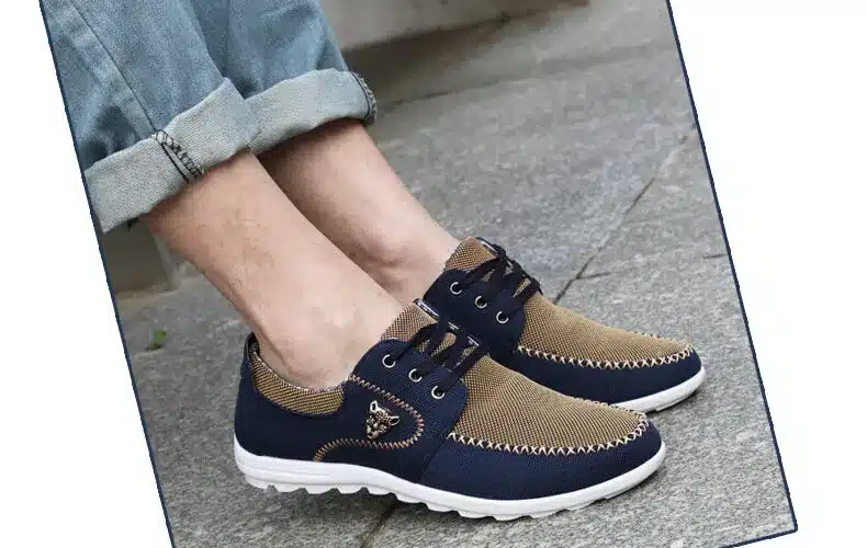Merkmak Summer Men Shoes Trend Canvas Shoes Male Casual Shoes Men's Low Board Outwear Flats Breathable Driving Shoes Big Size 48 19