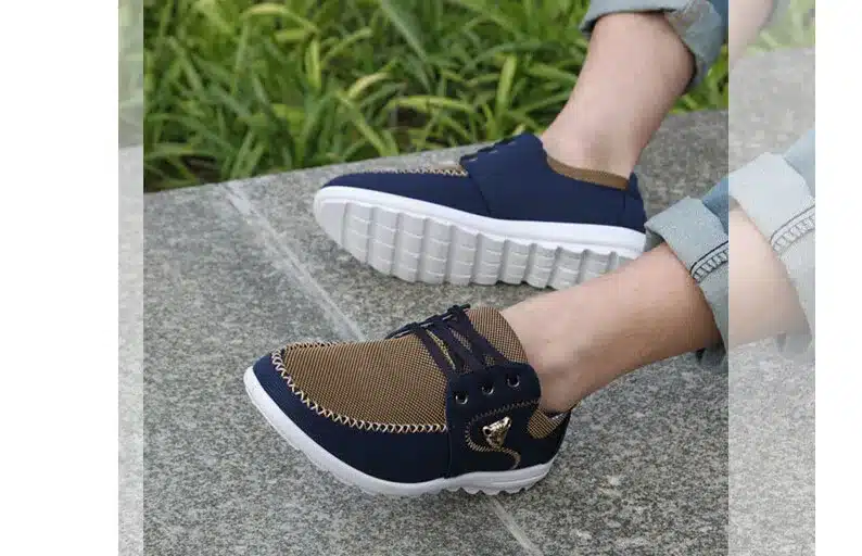 Merkmak Summer Men Shoes Trend Canvas Shoes Male Casual Shoes Men's Low Board Outwear Flats Breathable Driving Shoes Big Size 48 20