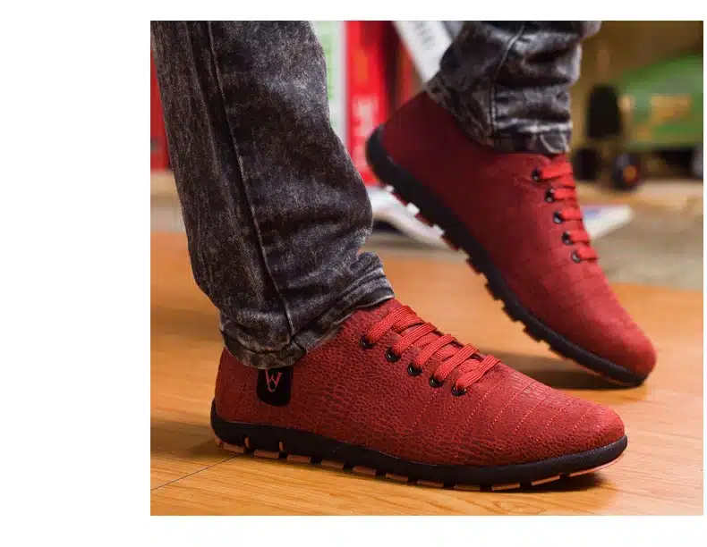 Spring/Summer Men Shoes Breathable Mens Shoes Casual Fashion Low Lace-up Canvas Shoes Flats Zapatillas Hombre Plus Size 45,46,47 17