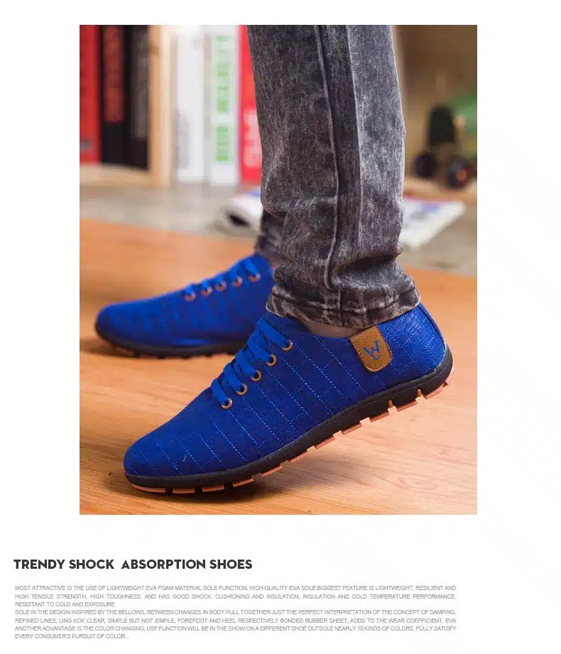 Spring/Summer Men Shoes Breathable Mens Shoes Casual Fashion Low Lace-up Canvas Shoes Flats Zapatillas Hombre Plus Size 45,46,47 22