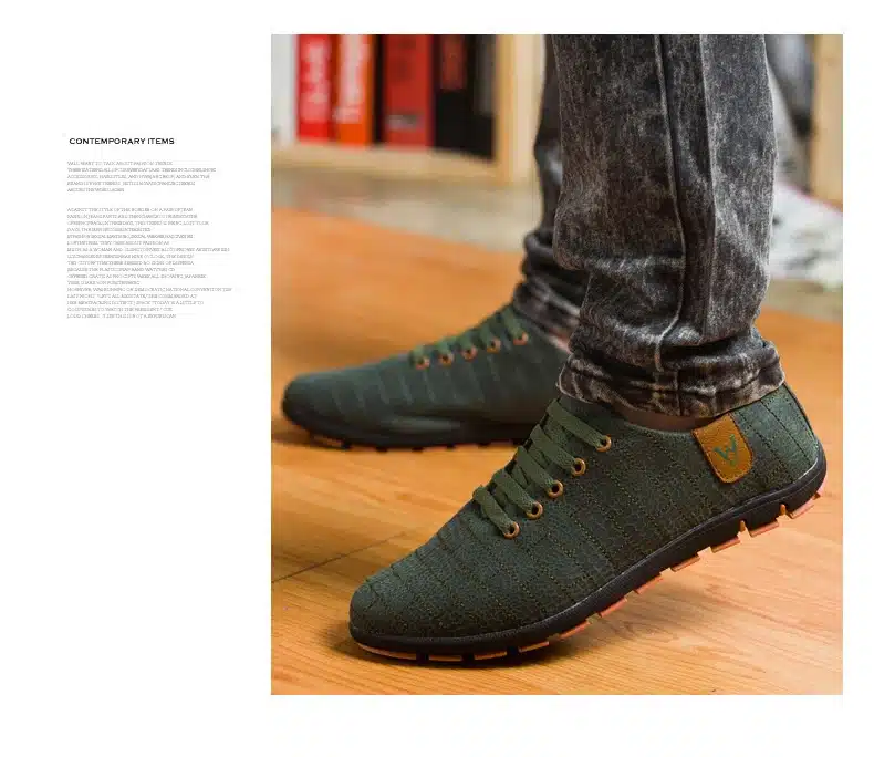 Spring/Summer Men Shoes Breathable Mens Shoes Casual Fashion Low Lace-up Canvas Shoes Flats Zapatillas Hombre Plus Size 45,46,47 30