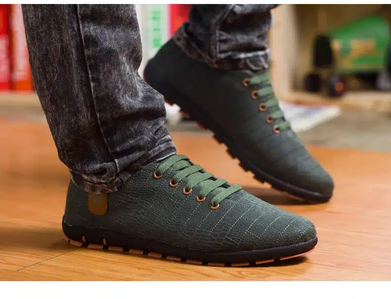 Spring/Summer Men Shoes Breathable Mens Shoes Casual Fashion Low Lace-up Canvas Shoes Flats Zapatillas Hombre Plus Size 45,46,47 31