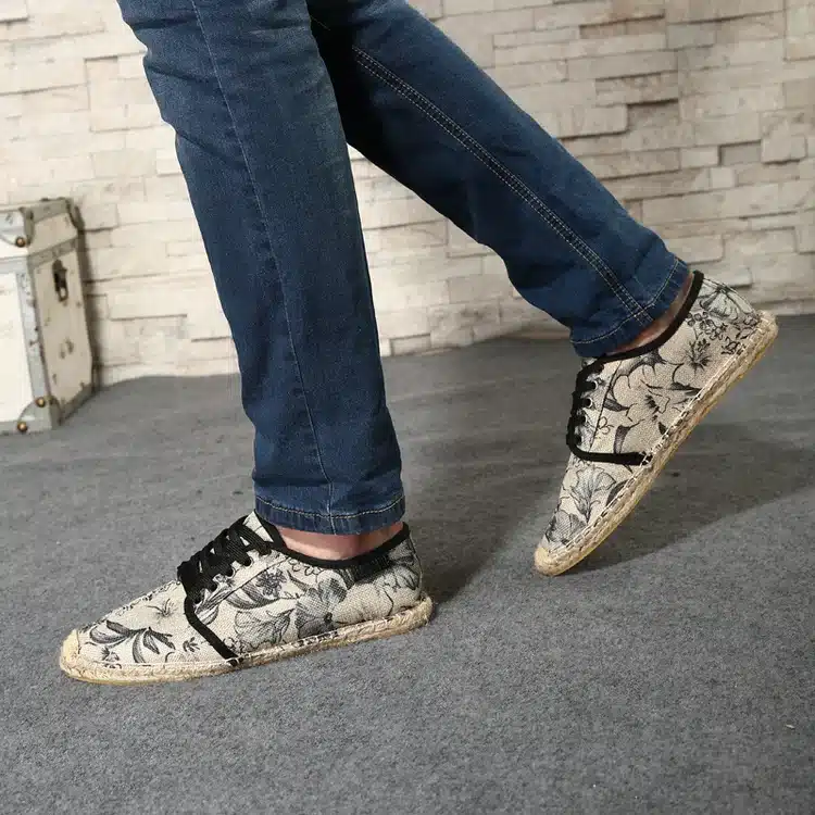 OUDINIAO Mens Shoes Lace Up Espadrilles Men 2018 Summer Canvas Hemp Rope Shoes Men Breathable Men's Footwear Zapatos Hombre 18